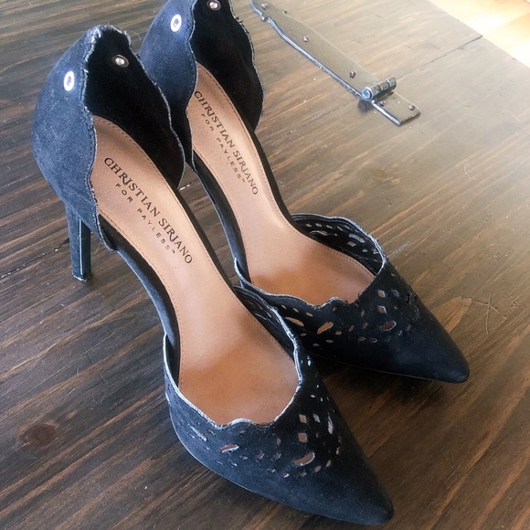 Christian Siriano Shoes - Christian Siriano Real Leather And Suede Heels 🐆
